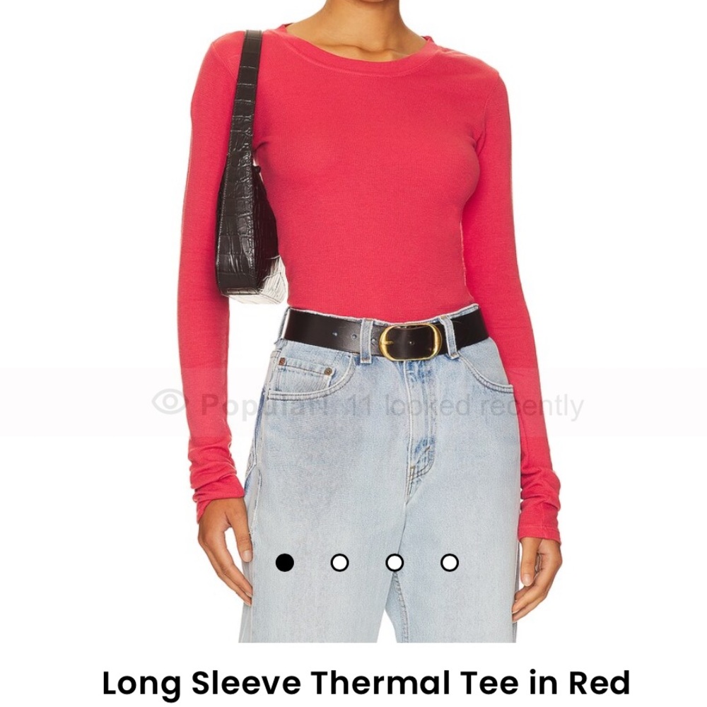 LAMade red thermal long sleeve size SM. Never worn.Revolve. Out of stock online